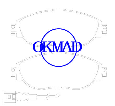 AUDI A3 ASSENTO LEON SKODA OCTAVIA SUPERB III VW GOLF VII PASSAT SHARAN Pastilha de freio FMSI: 8849-D1633 OEM: 3C0 698 151 F FDB4425 WVA: 24738 GDB1918, F1633